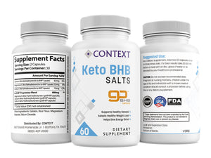 Context BHB Keto Salts Supplement - 60 Count