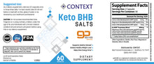 Load image into Gallery viewer, Context BHB Keto Salts Supplement - 60 Count
